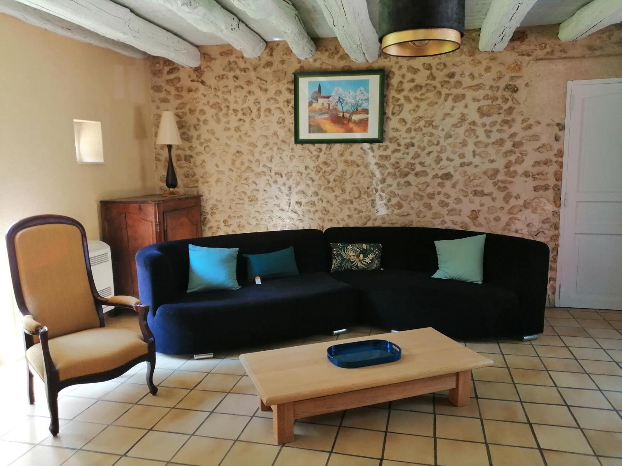 Gite Les Mareillauds - Piscine Salon Bilik gambar
